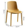 Outdoor furniture garden Modern Plastic Dining Chair